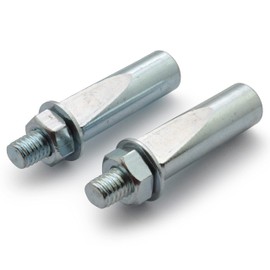 Easyboost 2 x Crank Wedge Diameter 9 x 40 mm Partial Milling Pedal Crank Pedal Alarm for Vintage Car Bicycle Moped Bottom Bracket Galvanised Steel