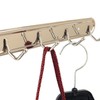6-Hook Metal Wall-Mounted Multipurpose Organizer for Kitchen, Bathroom, Entryway Storage 3ea