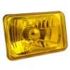OCTANE LIGHTING 4X6" LED Crystal Yellow Glass Metal Headlight 4000Lm