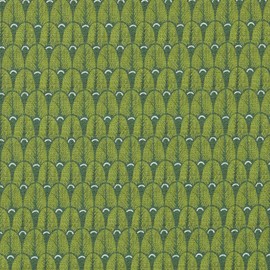 Kt KILOtela - Digital Printed Canvas Duck Fabric, Organic Cotton, Upholstery, Accent Pillows, Handbags, Window Treatments, Draperies, 1 Yard, 36" Length x 110" Width, Botanical, Leaves, Green