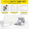 Tarps Heavy Duty Waterproof 8 X 10 Feet, Multipurpose Protective