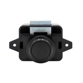 Encell Set of 5 Push Button Latch Cupboard for RV Camper Motor Home Caravan Black