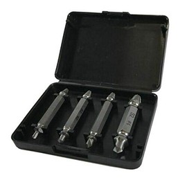 4PC Damaged Screw Extractor Drill Bits Set Easy Out Stripped Screw Remover Tool