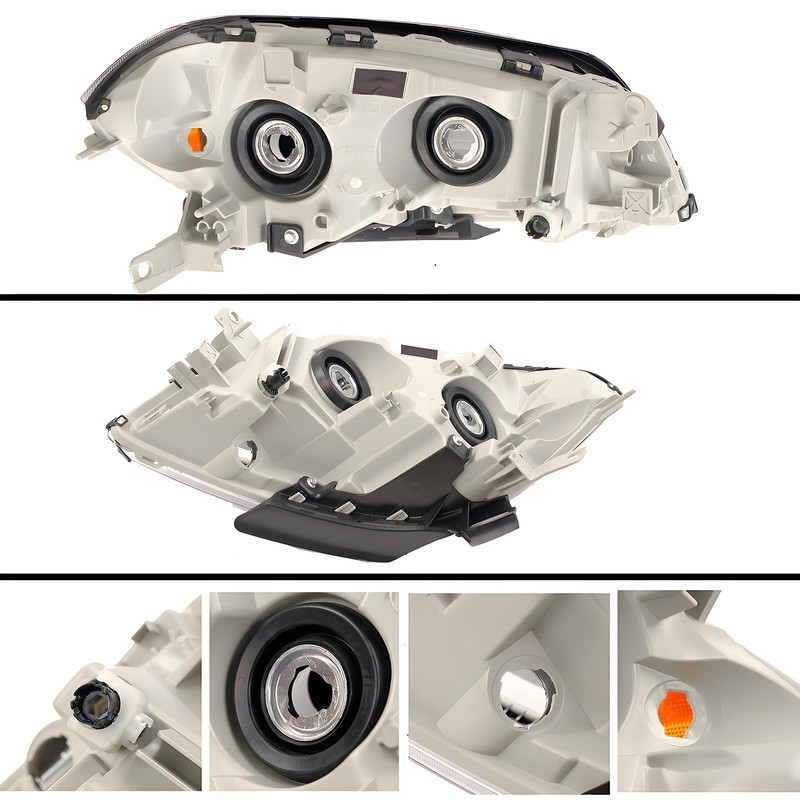 Aresparts 2PCS Headlight Assembly For 2008-2012 Chevy Malibu LT LS
