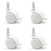 FabiMax 3117 Parquet Wheels Set (4 Pieces) with Brake for