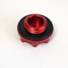 Unbranded VALVE COVER RED BILLET ALUMINUM ENGINE OIL FILLER CAP