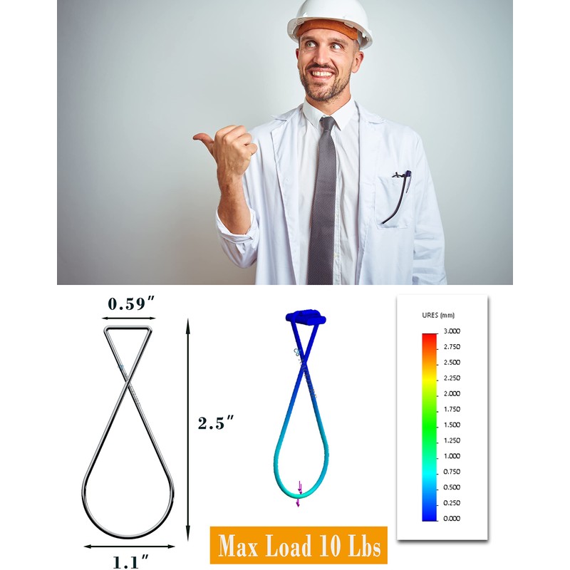 NACETURE Ceiling Hook Clips- 100 Pack Drop Ceiling Hanger Hooks