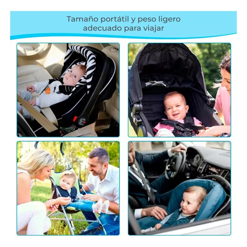 Cojín de Soporte para Bebé 2 Almohadas De Viaje Soporte