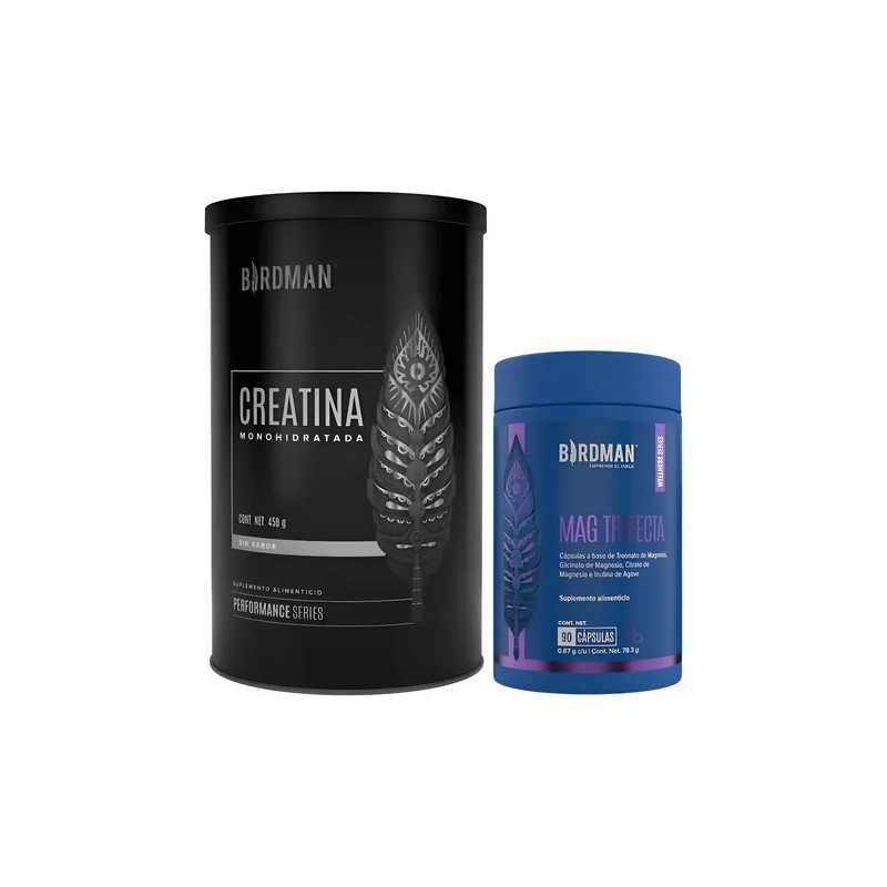 Kit Birdman Creatina Citrato, Glicinato Y Treonato Magnesio Birdman Creatine