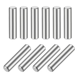 sourcing map Pack of 10 Cylinder Pins Dowel Pin 304 Stainless Steel Wood Bunk Bed Dowel Pins Shelf Pegs Support Shelves 5 x 25 mm (approx. 13/64 Inches)