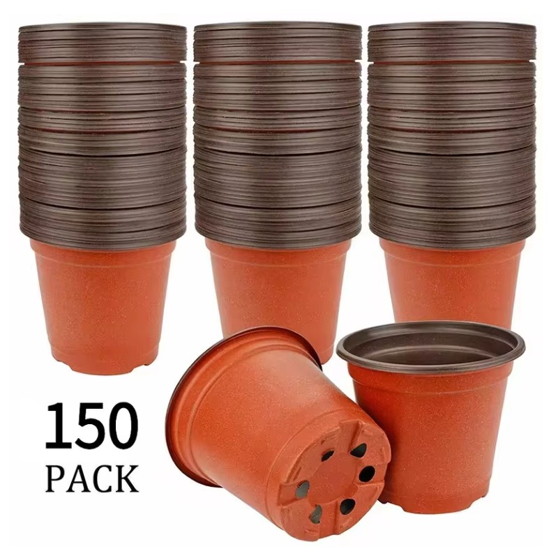 75-150 Pack Flexible Nursery Pots for Seed Starting – Soft