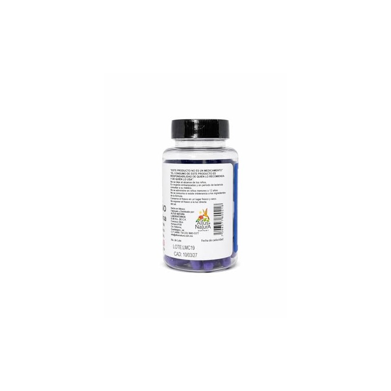 Magnesio, Alga Espirulina y Té Verde, 60 Cápsulas por Frasco