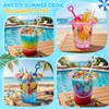 24 Pcs 86oz Colorful Drink Bucket, Colorful Plastic Summer Beverage