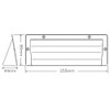 Rytons 9x3 Airbrick Cover/Ducting Cowl - Buff/Sand