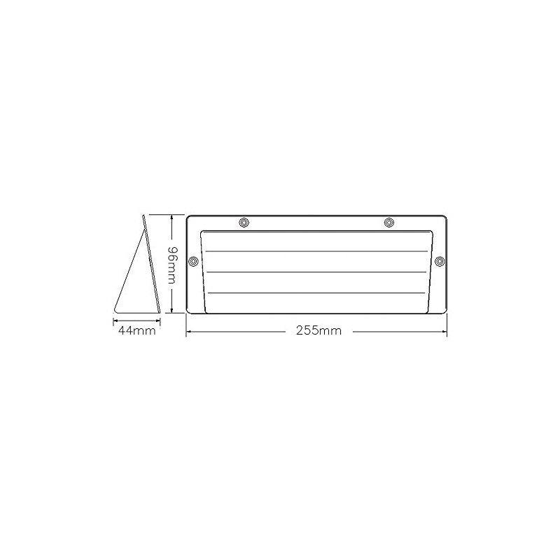 Rytons 9x3 Airbrick Cover/Ducting Cowl - Buff/Sand