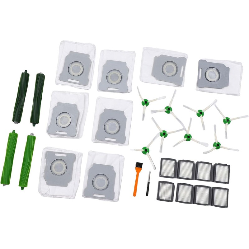 WALFRONT Piezas de Repuesto para Aspiradora Robot, Kit de Goma