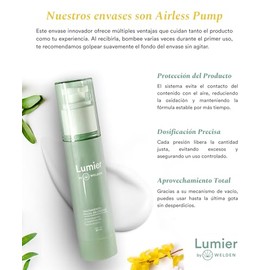 Crema y Gel  Tratamiento Facial en Crema y Gel  PACK PAREJA (2 piezas)  Lumier  Con Ingredientes naturales y cido Hialurnico y Niacinamida...         