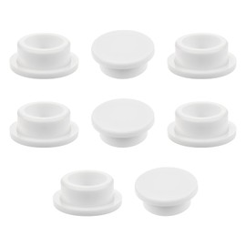 Giantree 8 Pack Rubber Sink Overflow Plug Covers, Silicone Bathroom Kitchen Sink Overflows Hole Covers, Waterproof Rubber Button Plugs, Reusable Round Overflow Cover for Kitchen Bathroom