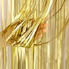 2 Pack Metallic Tinsel Foil Fringe Curtains, Photo Booth Backdrop