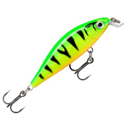 Rapala X-Light Minnow 5 cm 4g - Wobbler, Hardbait, Twitch Bait, Minnow for Bass Fishing, Hardbait for Spin Fishing, Colour: Fire Tiger