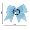 Jumbo Bow Pony with Tails (Pale Blue)
