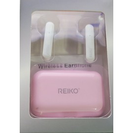 Reiko TWS Wireless Earbuds with Charging Case Macaron Finishing In Pink