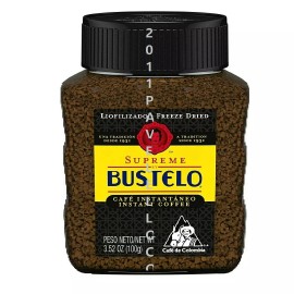 Bustelo Supreme Freeze Dried instant Coffee 3.5 oz CAFE SUPREMO LIOFILIZADO - 1 COFFEE REGULAR