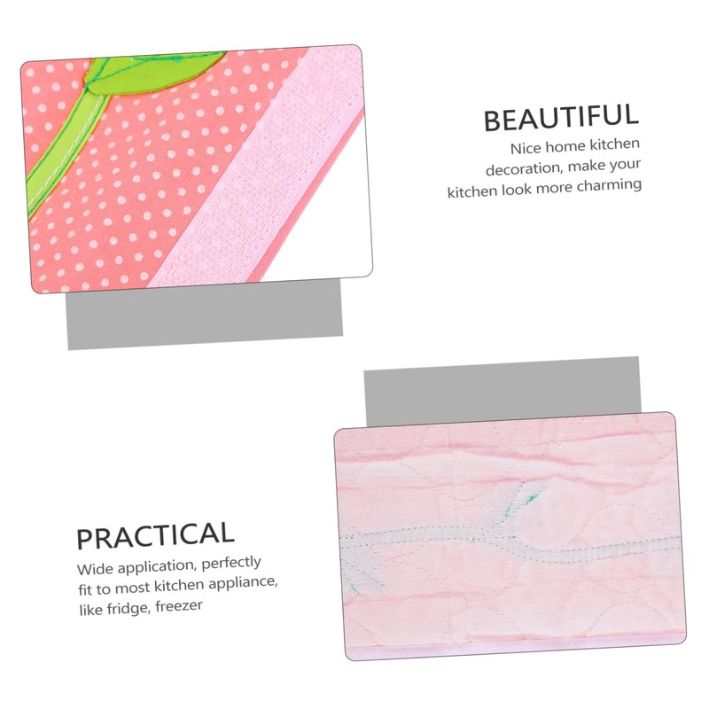 WOONEKY Protect Refrigerator Handles 2pcs Kitchen Gadget Fridge Freezer Door