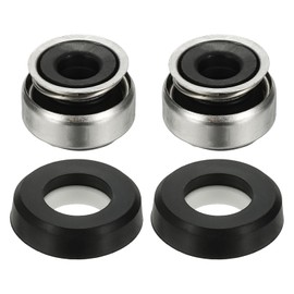 PATIKIL Mechanical Seal Kit, 2 Pcs 10mm / 0.4 Inch Gas Water Pump Replace Mechanical Shaft Seal Replacements Kit