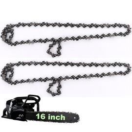 ASelected 2 Pack Chainsaw Chain for 16 Inch,40 cm Bar,57 Drive Links,Steel Chainsaw Chain Replacement Chain Blade Chain for Tree Trimming Wood Branch Cutting Mini Chainsaws