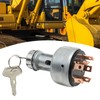 Hoypeyfiy 22B-06-11910 Ignition Starter Key Switch, Replacement for Komatsu pc