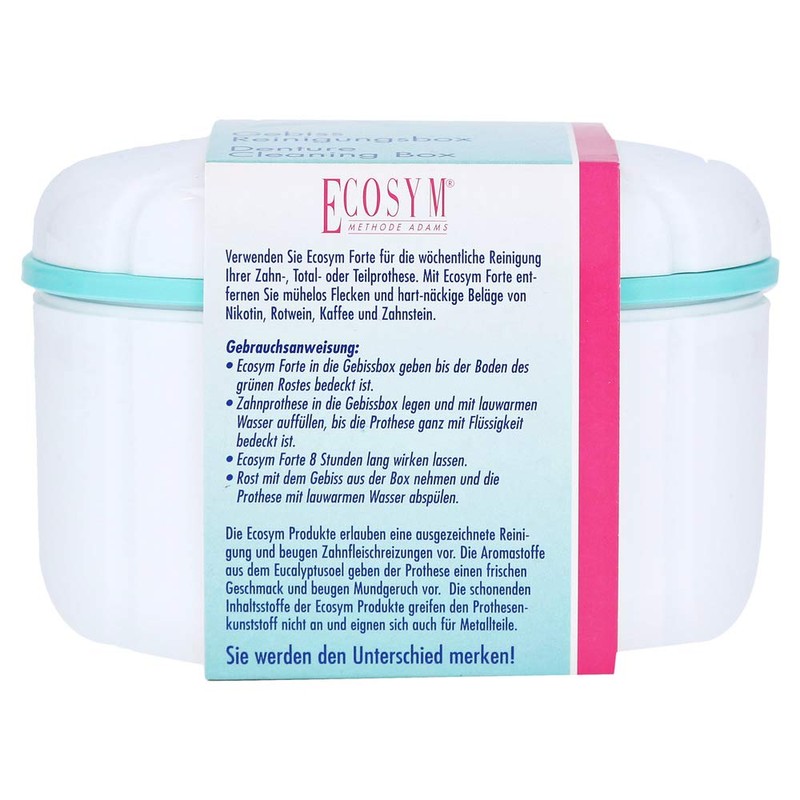 Ecosym Denture Box with Strainer Insert