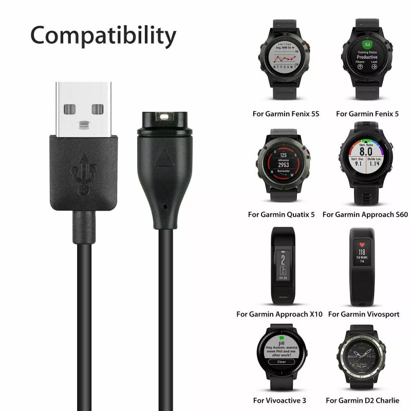 Garmin D2 Charlie Charger Replacement Charging Charge Cable Cord USB