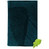 NELUHA Notebook A5 Blank Refillable Teak Leaves Vegan Sustainable Leather