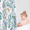 MAYZUS Extra Long Shower Curtain 72 x 84 Inch, Tall