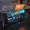 TPHRAVAL Imitation Nixie Tube Clock Fluorescent Tube Clock Cyberpunk Ornaments