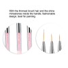 HURRISE Nail Art Pen, 3 Unids Nail Art Dotting Liner