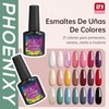 24Pcs UV Nagellack Set, Phoenixy 8ml 21Farben Gel Nagellack mit