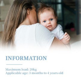 NJCXOLA Baby Carrier Side, Child Carrier Sided, Side Carrier Toddler, Toddler Carrier, Baby Sling Carrier Toddler Hip Carrier with Non-Slip Hip Seat, blue