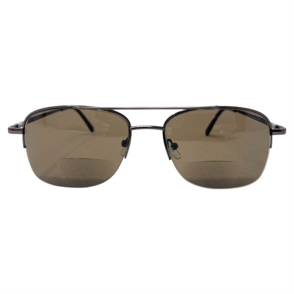 Incredible Bargains The Phoenix Aviator Bifocal Sunglasses, Stylish Tinted Readers
