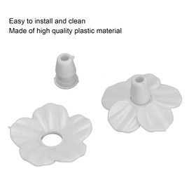 LOCADENCE 30Pcs Hummingbird Feeders Replacement Flowers, 1.2 in Decorative Innovative Hummingbird Feeders Flowers, Bird Feeding Ports Replacement Parts for Outdoor Hanging Feeders (White)