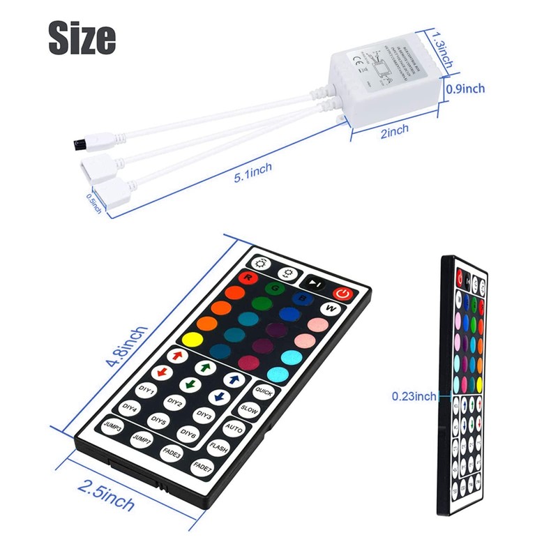 Dual Outputs 44 Keys IR Remote Controller 4 Pin 2