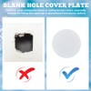 SUPERFINDINGS 8Pcs PP Plastic Wall Hole Cover Sheets with 60PCS