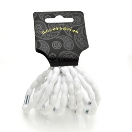 LadieS Colour Ribbed Design Hair Elastic Set Eight Pieces