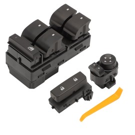 Power Window Switch for Silverado 1500, Driver Side Door Lock Switch & Mirror Switch Compatible with Silverado 1500/2500HD/3500HD 2007-2014 Sierra Replaces 25789692 22883768 15804093 Accessories