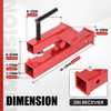 ECOTRIC Clamp On Trailer Hitch 2" Ball Mount Receiver Adapter
