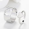 IMINI Matching Promise Open Rings for Couples Heart Dinosaur Lightning