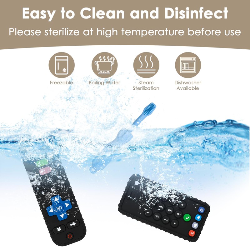 ZOEDO Baby Teething Toys, Remote Control Shape Teething Toys, Cell