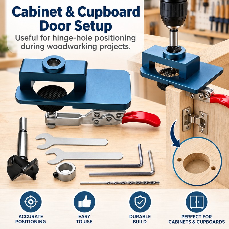 35mm Concealed Hinge Drill Bit Set for Cabinet Installation –