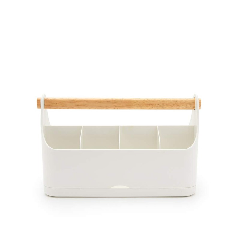 simplywire - Makeup Storage Organiser - Bathroom Caddy - White
